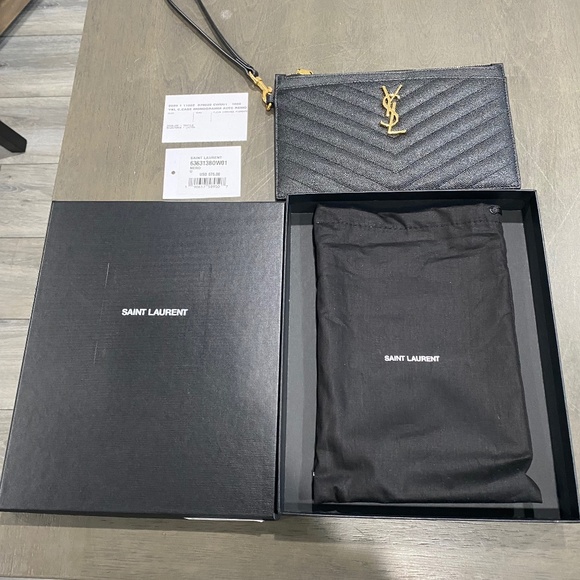 100% Authentic YSL New Jolie Wristlet